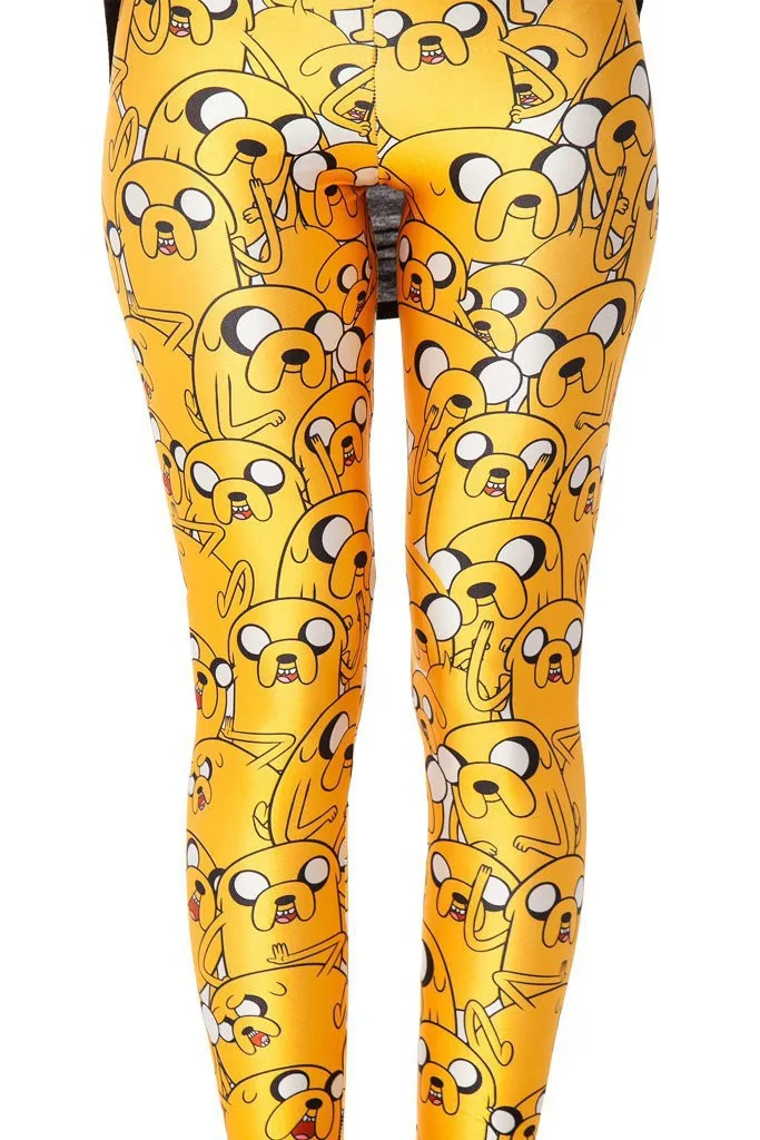 

Fashion Women Adventure Time Jake Leggings Slim Fit Thin Elastic Polyester Cos Party Pants Casual Trousers Drop Shipping