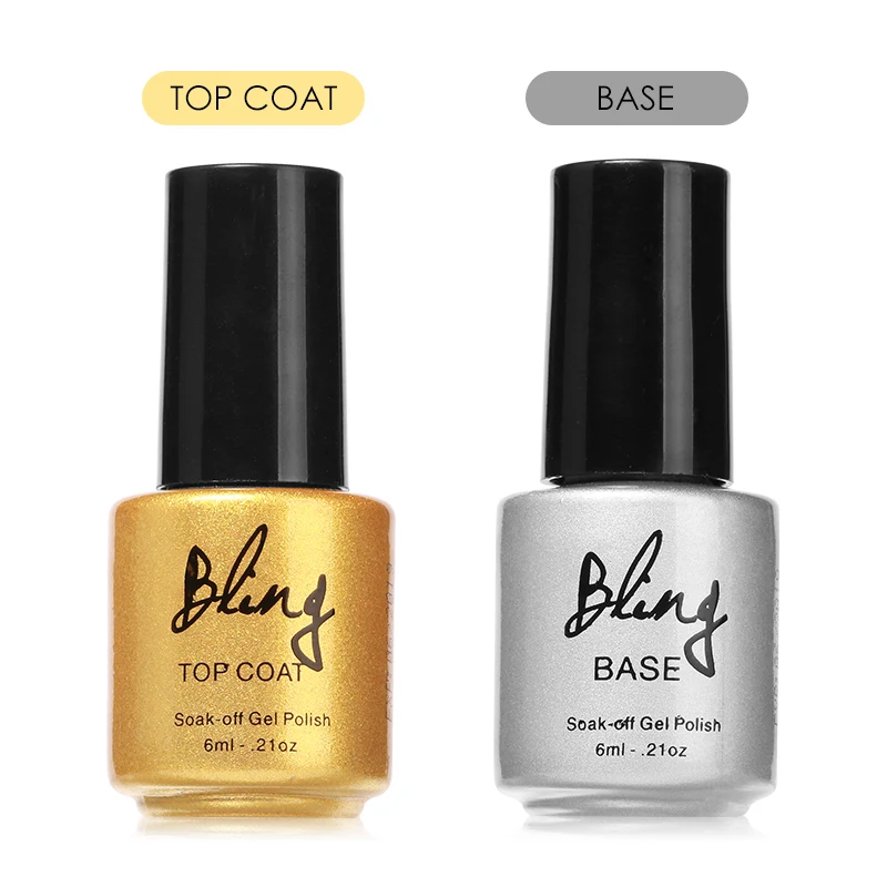 top and base BILING верхний слой и Базовое покрытие длительный УФ гель лак для ногтей Гель-лак замочить - Цвет: top and base