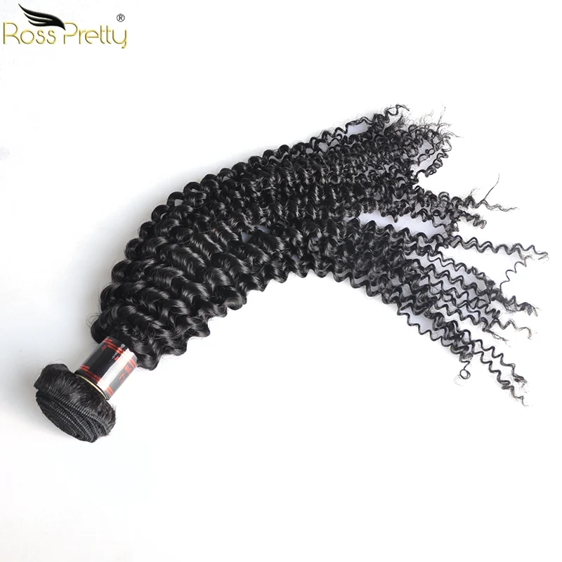 Kinky Вьющиеся Волосы Связки с синтетическое закрытие волос класс Remy Предварительно сорвал синтетическое закрытие шнурка
