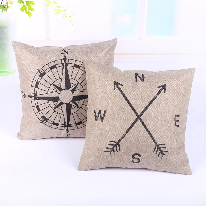 Новое поступление европейские подушки с морским компасом домашние