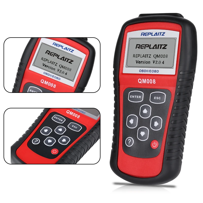 Replaitz QM008 Obd2 автомобильный сканер считыватель кодов адаптер 16 PIN OBDII