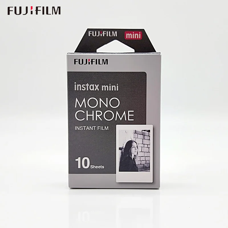 monochrome Пленка Fujifilm Instax Mini 9 10 листов fr FUJI Instant Photo camera Mini 9 7s 25 50s 70 90 SP-1 SP-2, Polariod 300 - Цвет: monochrome