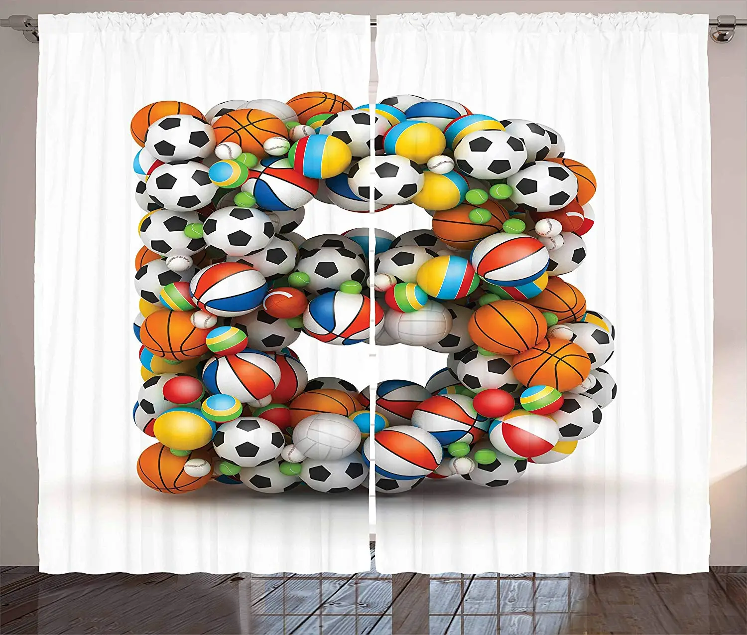 Буквы B шторы Теннисный волейбол Футбол Баскетбол бейсбол игры алфавит с