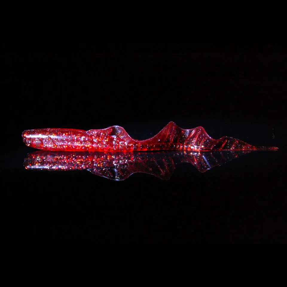 WALK FISH, 12 шт./лот, приманка для рыбалки, 2,2 г, 60 мм, мягкие приманки, одиночная приманка Tail grub, рыболовные снасти - Цвет: D 4