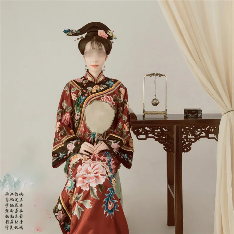Wu Tou Sha Qing Dynasty Princess Qifu Costume Super High Quality Delicate Embroidery Hanfu for Women TV Play | Тематическая одежда