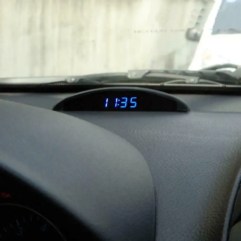 12 В 3 в 1 внутреннее украшение автомобиля Электронный метр календарь цифровой