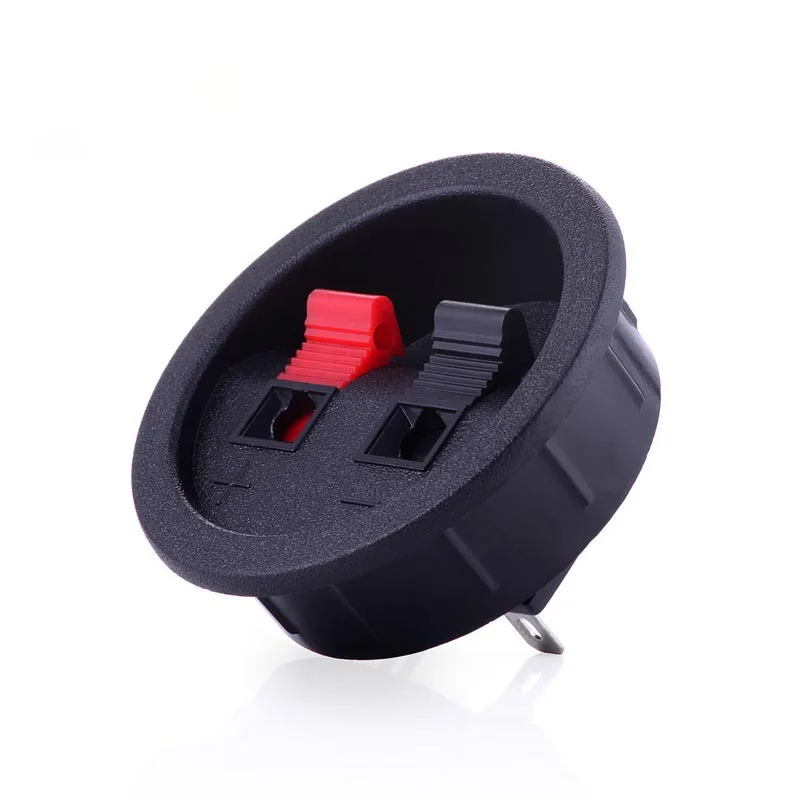 10 шт. аудиоразъем соединительная панель для двух динамиков круглая