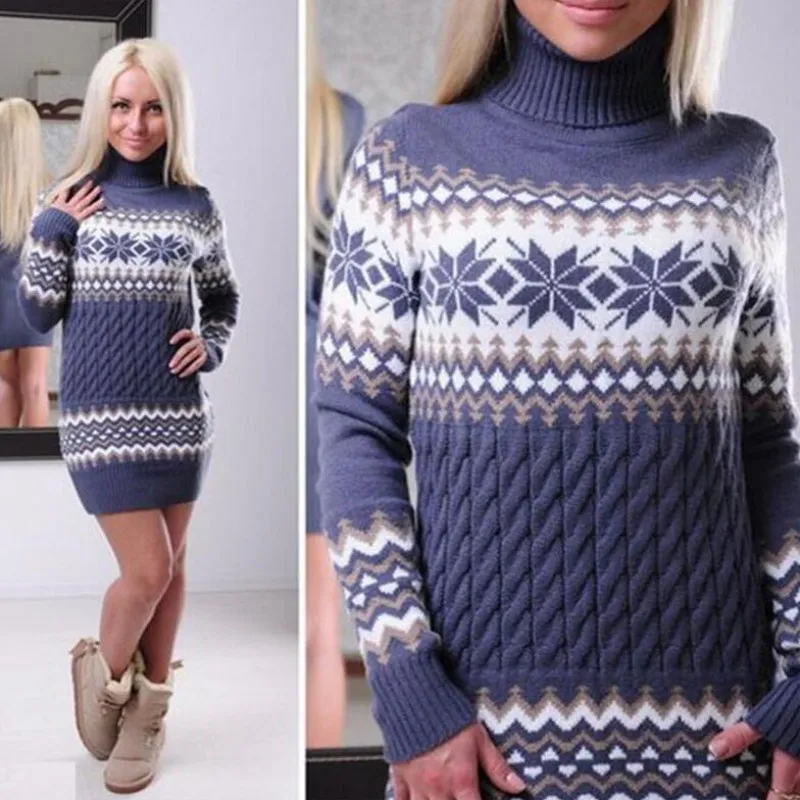 2021 Women Lady Jumper Sweater Pullover Tops Coat Christmas Winter Womens Ladies Warm Brief Sweaters Clothing | Женская одежда