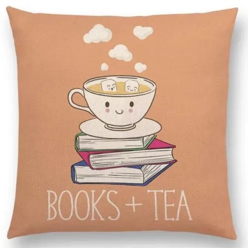 HGLEGYW Enjoy Time Square 18 &quotX18&quot чехлы для диванов чай книги Художественная печать