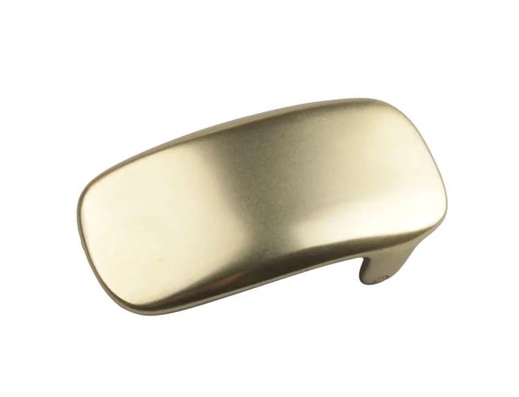 3PCS Solid Brass Smooth Plate Buckle