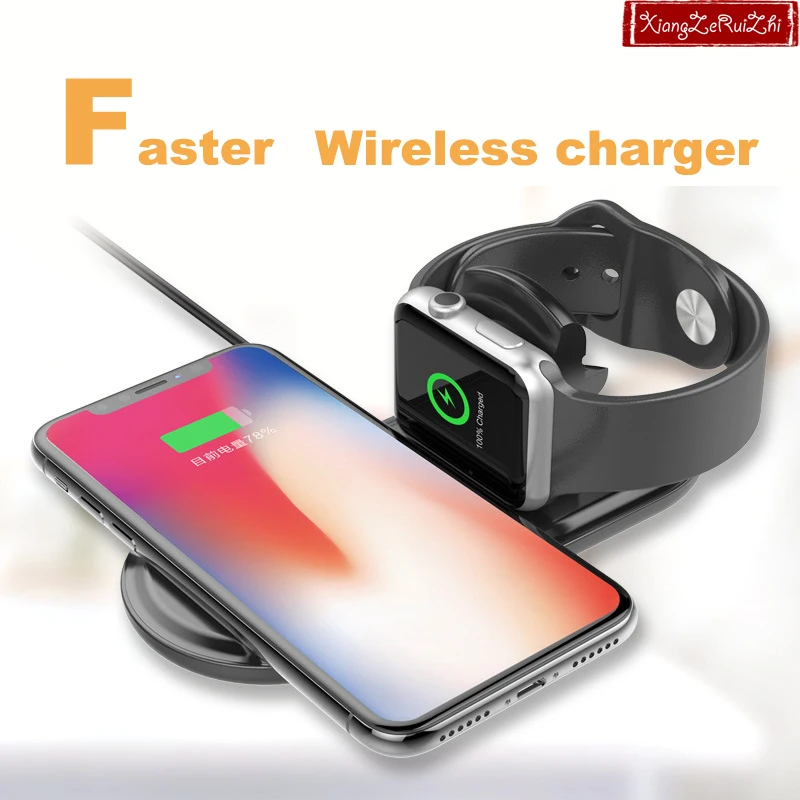 Беспроводное быстрое зарядное устройство для apple watch 321 Быстрая зарядка IPhone 8 8p X XS