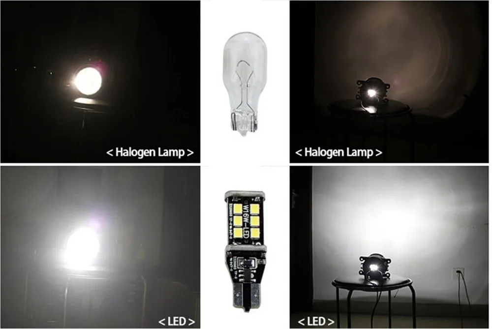 Светодиодные лампы CANBUS высокой мощности 921 912 906 T15 800 лм 6000K белый 2835 15-SMD