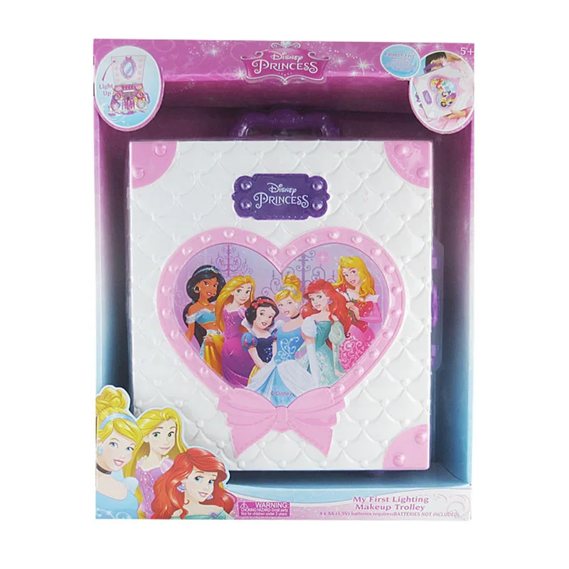 Модные игрушки для ролевых игр Disney Детская косметика принцесса Блестящий легкий