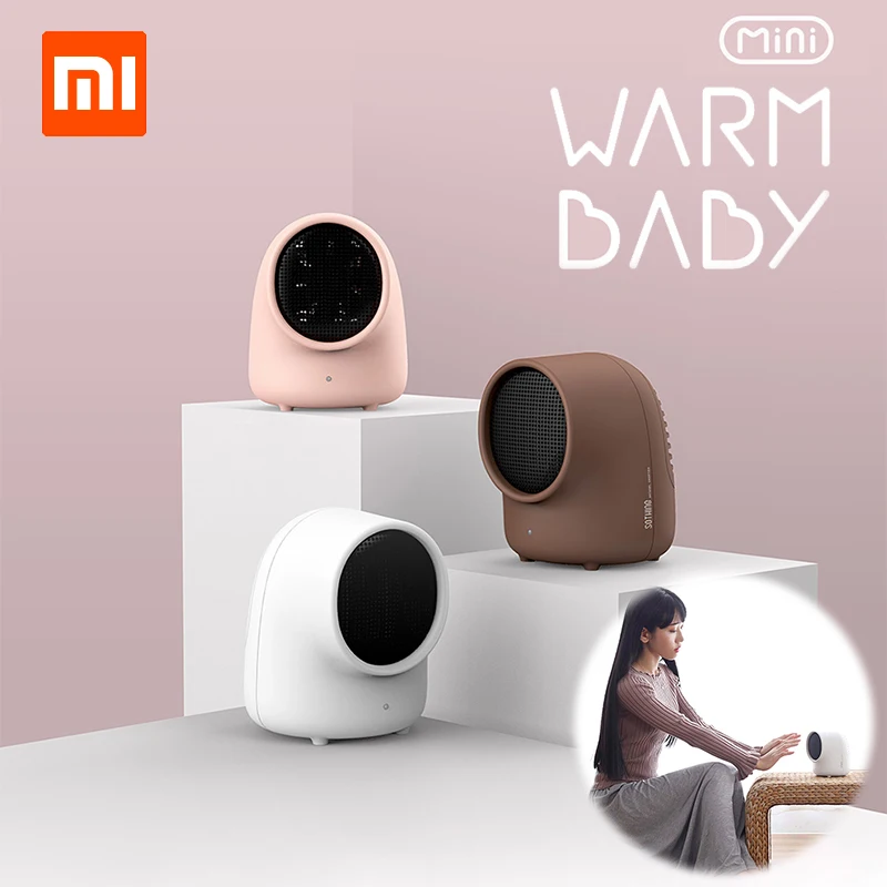 XIAOMI SOTHING, мини тепловентилятор, настольный теплый электронный обогреватель, милый маленький портативный обогреватель для зимы, дома, офиса