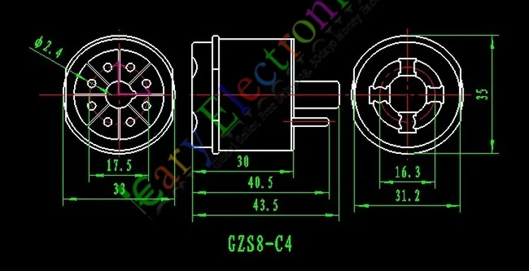 Оптовая и розничная продажа 10 шт. адаптер для вакуумной трубки фотоадаптер с 8