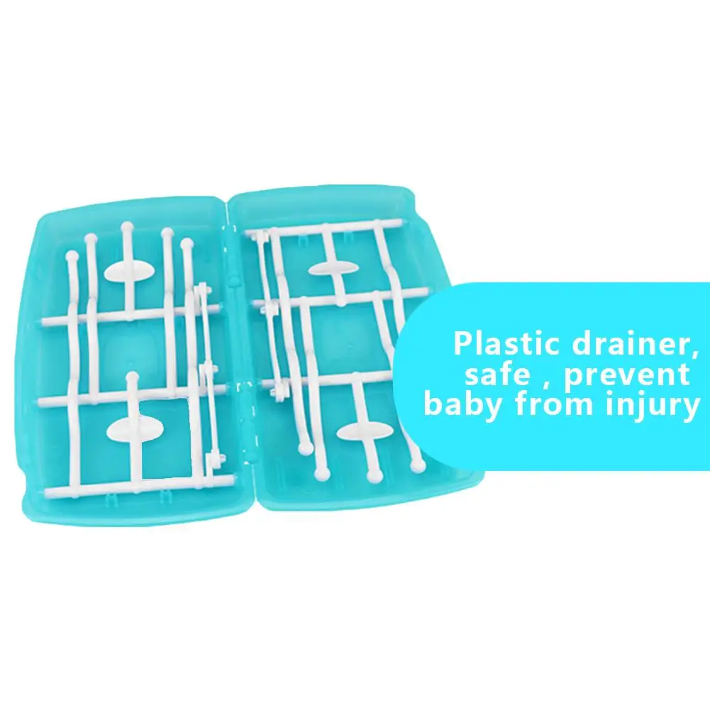Multifunctional Milk Bottle Hygienic Dual Layer Nipple Cups Foldable Drain Stand Baby Infant Portable Drying Rack | Мать и ребенок