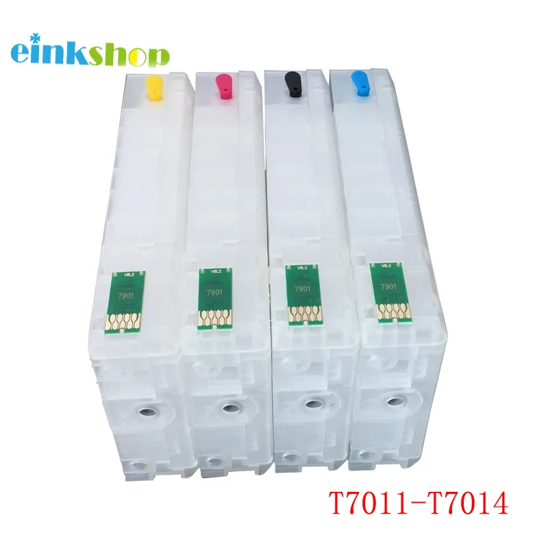 

einkshop T7011 - T7014 Refillable ink cartridge for Epson Workforce Pro WP-4000 WP-4015DN WP-4025DW WP-4515DN WP-4525DNF 4535DWF