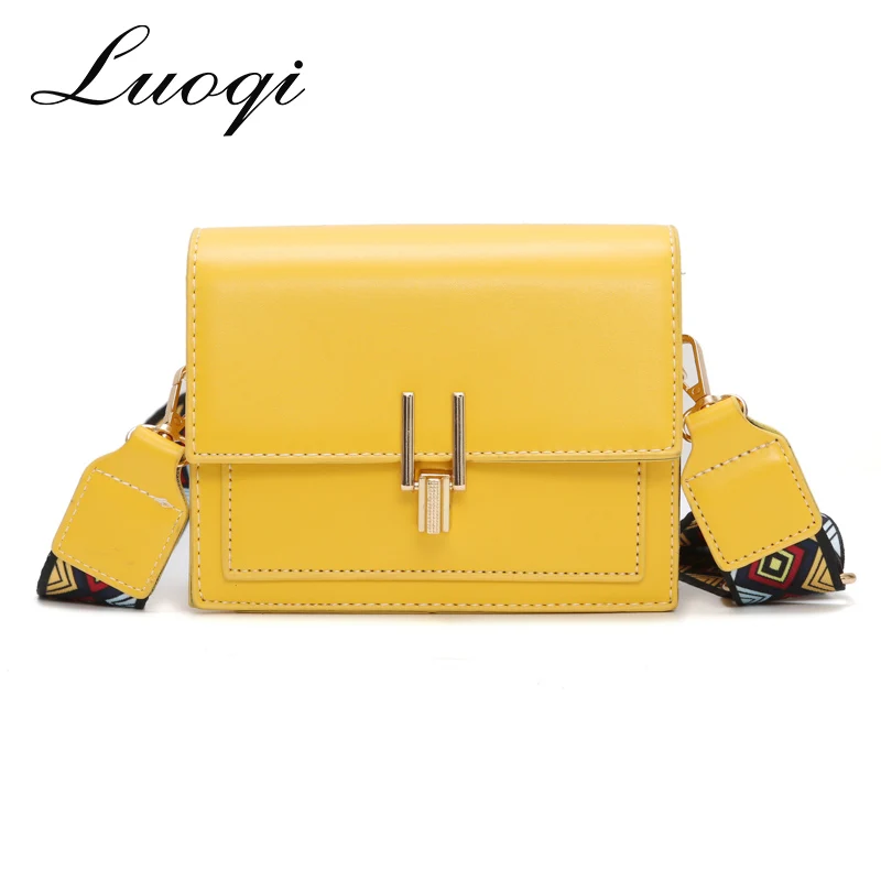 Мини сумки для Для женщин 2018 Цвет ful ремень сумка кожа Crossbody Карамельный цвет