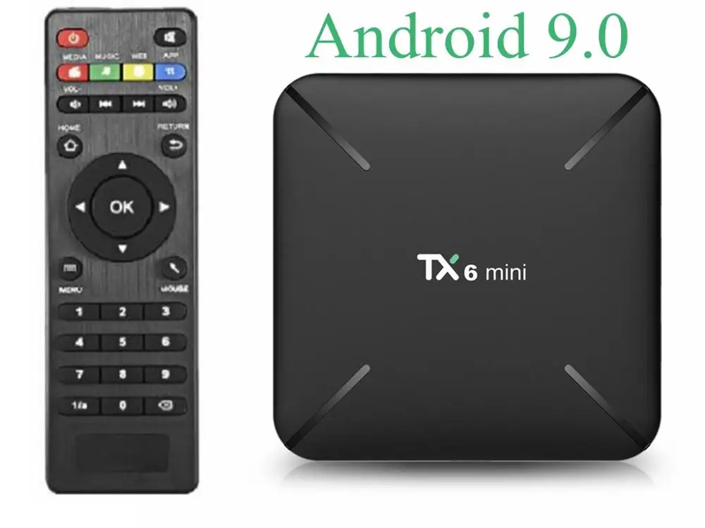 10 шт. Android 9,0 TX6 Мини Смарт ТВ коробка Allwinner H6 четырехъядерный 2 ГБ DDR3 16 Гб 2,4G WiFi USB3.0 поддержка 4K H.265 UHD медиаплеер