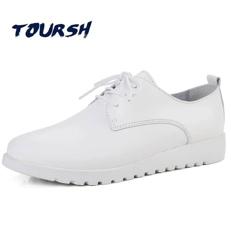 Toursh новые белые туфли женская обувь женские балетки на плоской подошве