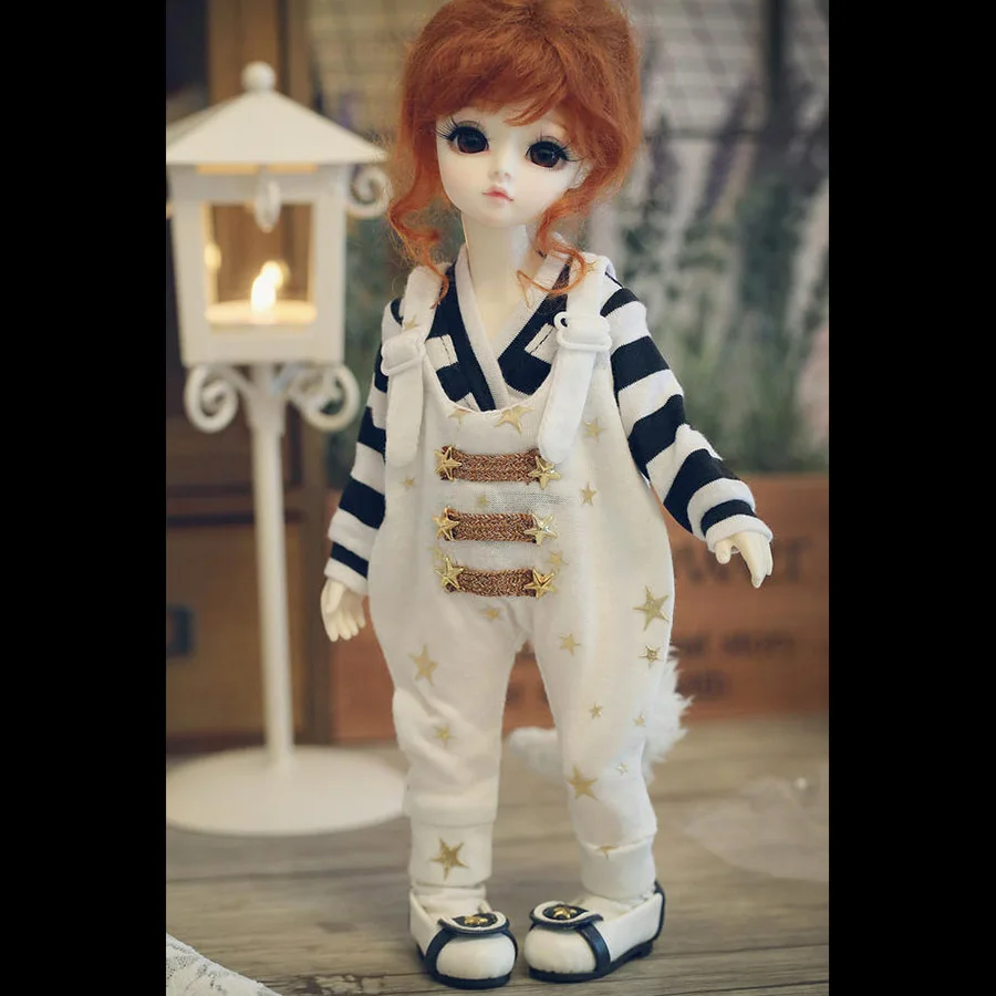 Bybrana msd dz bjd sd dd dddy Кукла Одежда кошка звезда нагрудник черный Кот и белый кот милые подтяжки