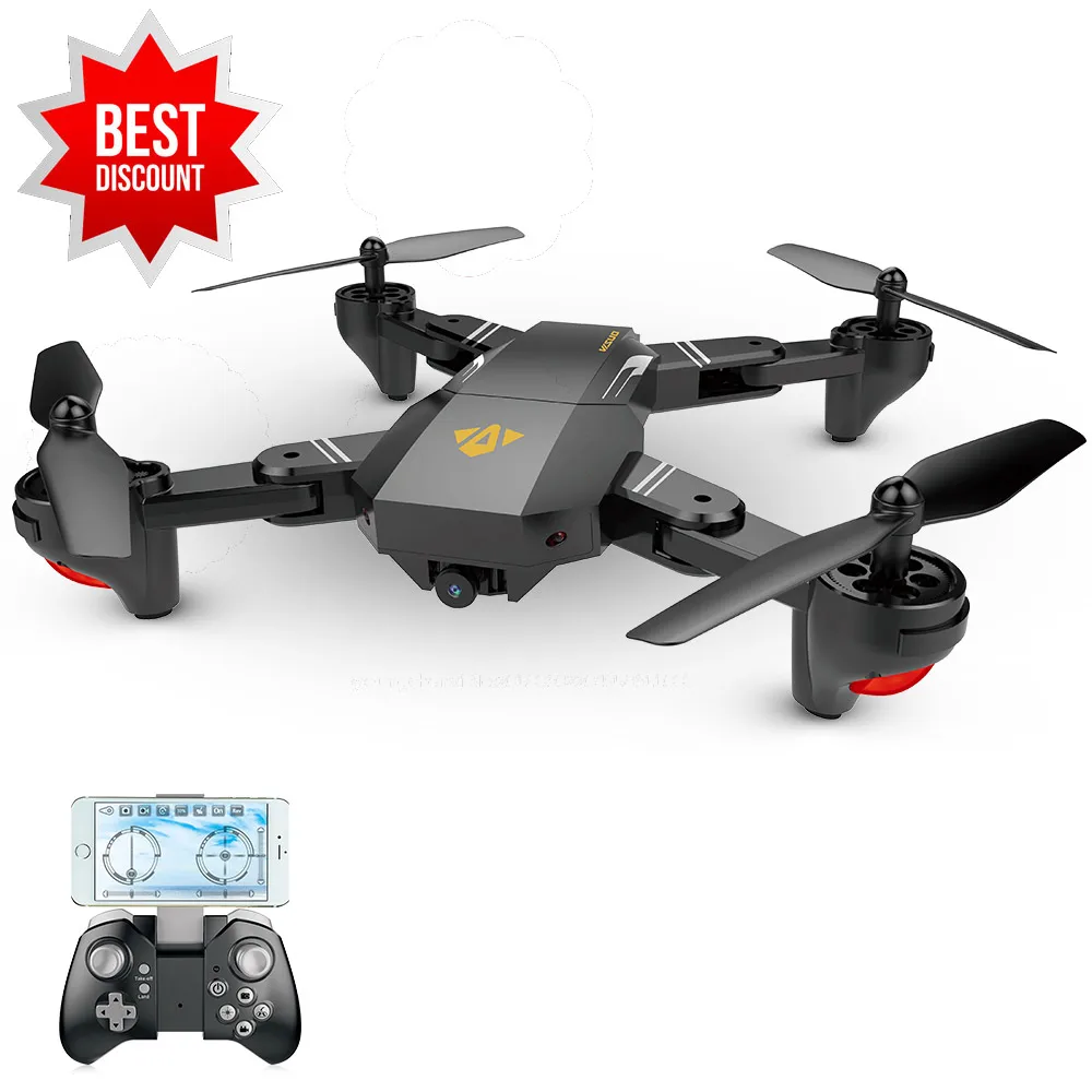 VISUO XS809HW Wi Fi FPV 2.0MP 120 FOV широкоугольный складной селфи Дрон высота удержания RC
