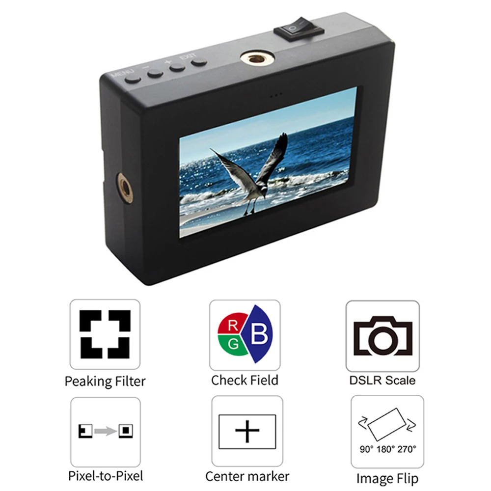 Feelworld E350 HDMI Электронный видоискатель 3 5 ''HD 800x480 ЖК-экран 2X Увеличение EVF поле