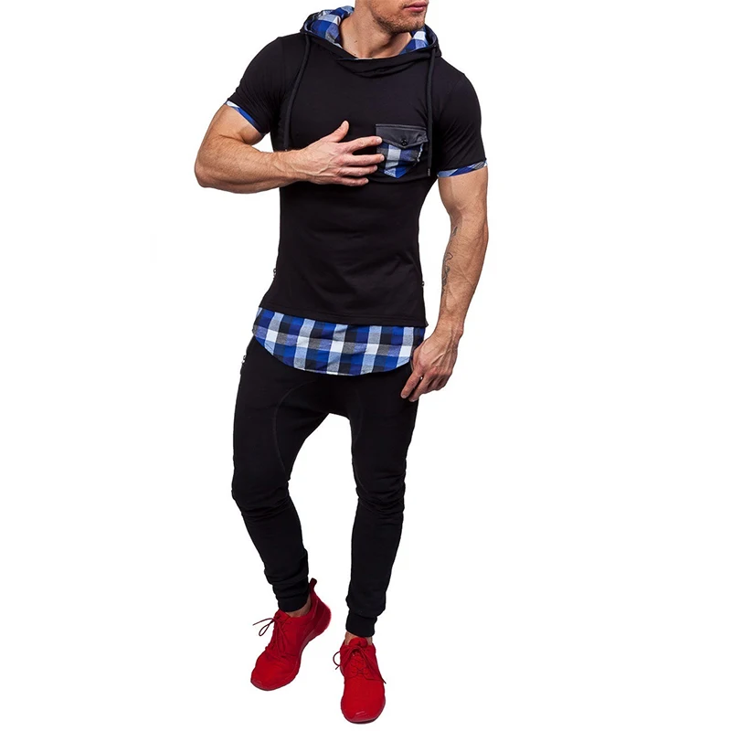 2018 мужская одежда Бодибилдинг толстовки кофты Повседневная Толстовка с коротким