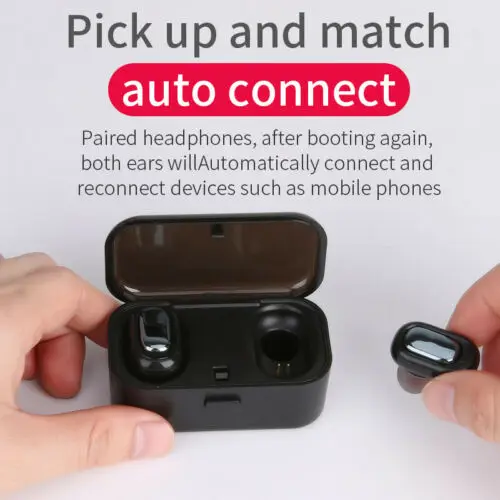 Мини Bluetooth 5 0 наушники гарнитура TWS беспроводные зеркально-симметричные