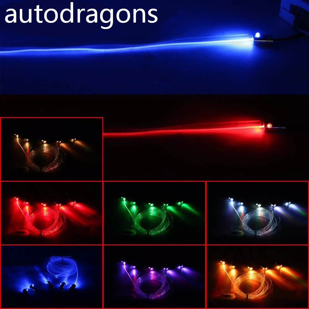 Autodragon 2018 Новый 6 м Автомобильный интерьер RGB El wire Bluetooth управление телефоном