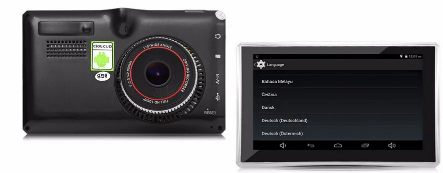 5-дюймовая Android GPS с wifi DDR 512M flash8G plus 1080P фронтальная камера полной загрузкой карт