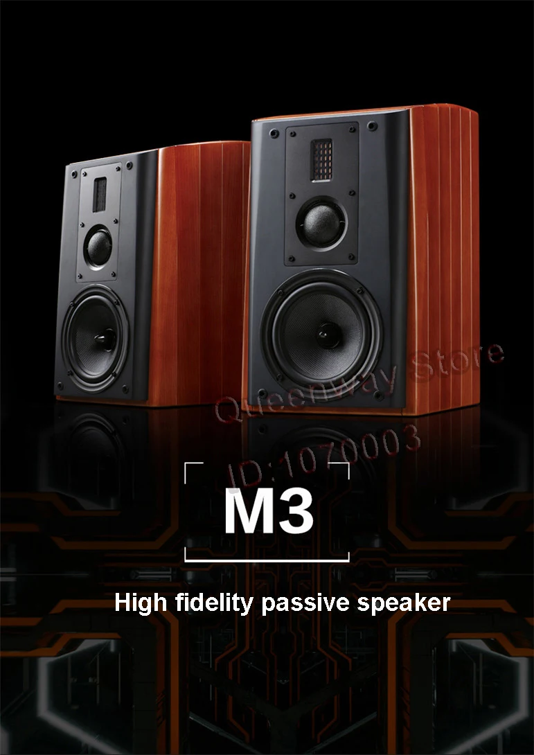 HIVI M3 Hi-Fi 2,0 трехполосная флагманская книжная полка динамик 6," НЧ-динамик 2" СЧ-блок