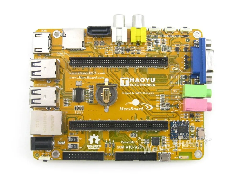 MarsBoard A20 двухъядерный процессор ARM Cortex A7 мали-400 GPU Марс комплект разработки доска |