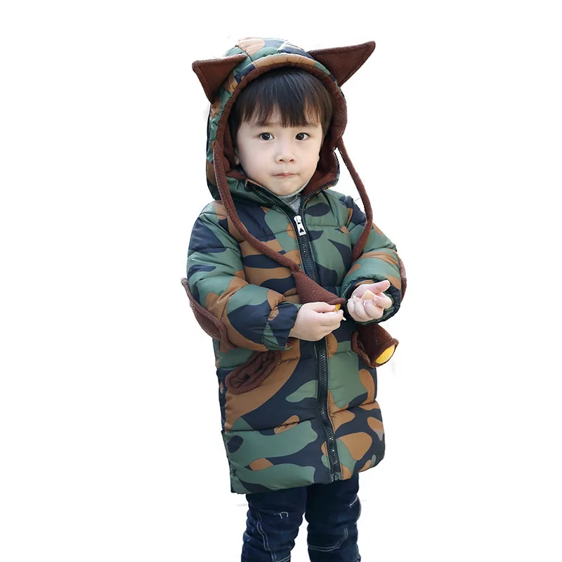 

Kids Boys Coat Jacket 2017 New Baby Boy Winter Camouflage Jacket