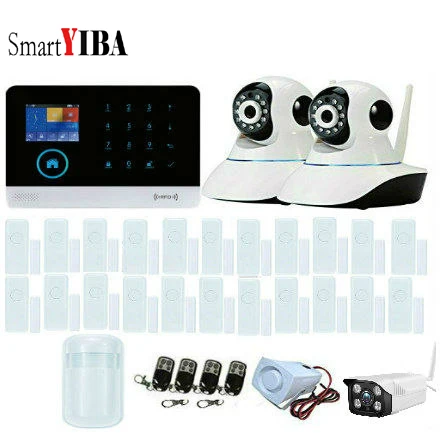 Smart 3g Wi Fi сигнализация для дома с ip камерами беспроводные датчики пульты