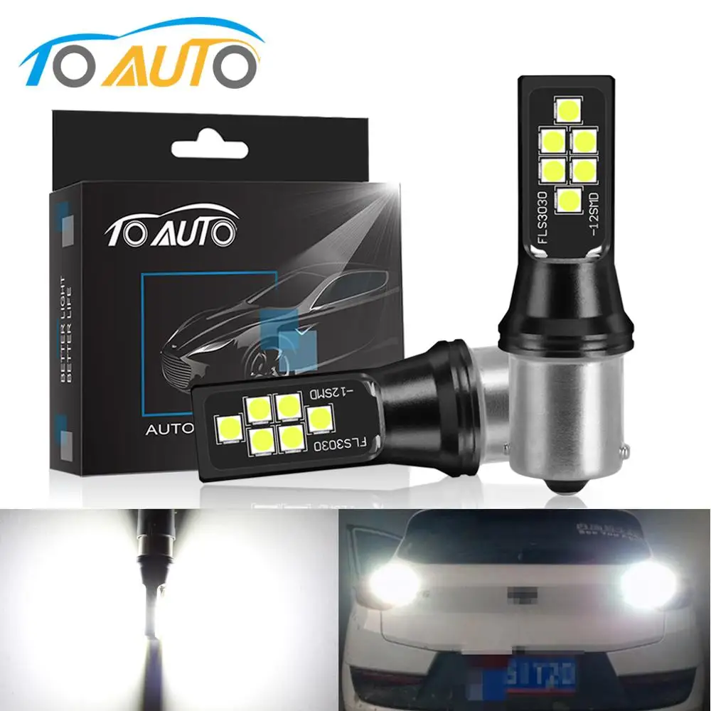 2шт P21W BA15S светодиодный 1156 PY21W BAU15S 1157 BAY15D P21/5W фонарь R5W автомобильные поворотные
