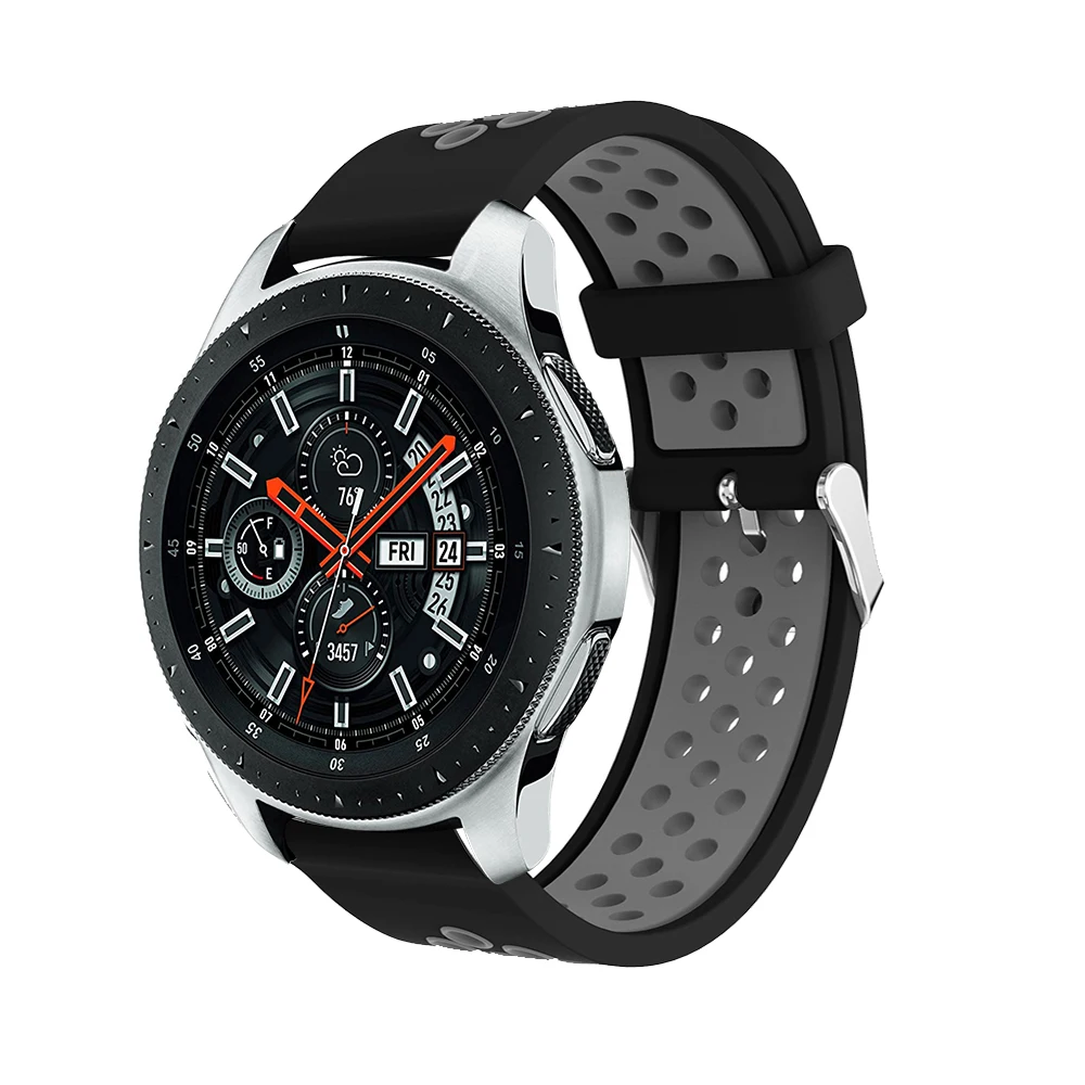 Ремешок силиконовый для Samsung Galaxy watch 46 мм спортивный браслет смарт-часов Huami Amazfit 47