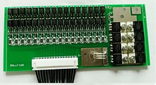 48 V 30A 16 ячеек LiFePo4 литий Железный аккумулятор батарея плата защиты BMS