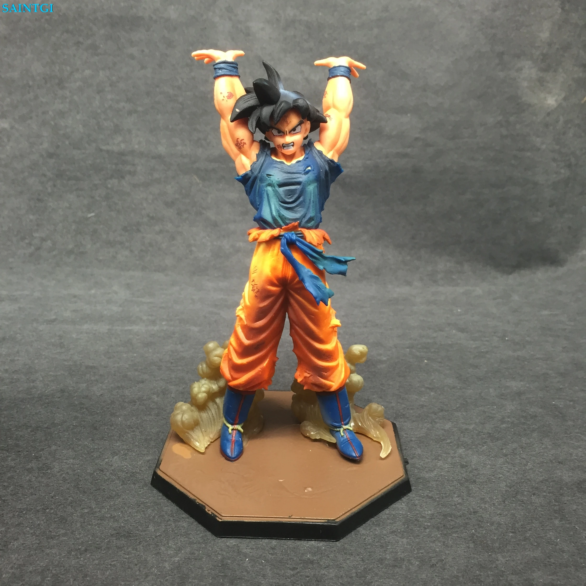 SAINTGI Dragon Ball Z Супер Saiyan Сон Гоку Цифры игрушки Аниме ПВХ фигурку Коллекционная