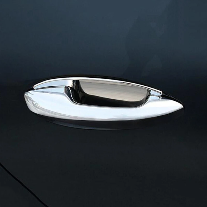 4pcs 20 * 15.5cm/20 17cm Silver Rear Tail Door Bowl Trim Chrome Cover Sticker For Mercedes Benz C-Class GLC-Class 2015 -2018 | Автомобили