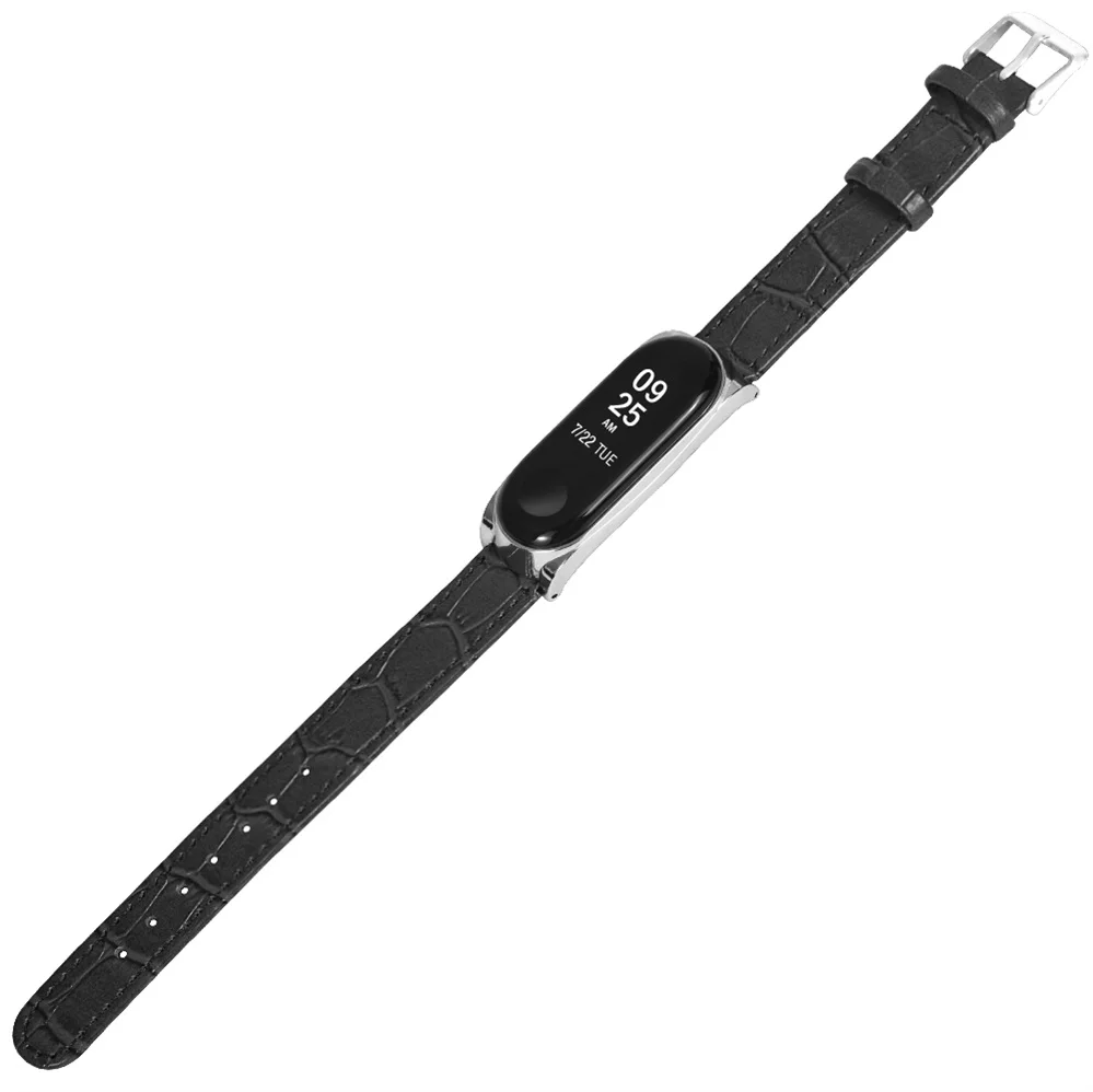 Genuine Leather Watch Strap For Mi Band 4 High Quality Bracelet Xiaomi Replacement Bands 3 | Электроника