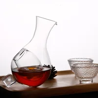 Креативная стеклянная бутылка для вина в японском стиле, стеклянный кувшин для саке, кувшин для льда, гнездо для хомяка, охлаждающая комната...