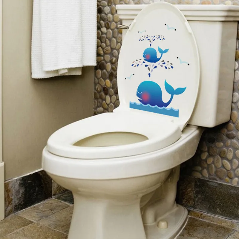 Home Decor ТУАЛЕТ Стикер Стены Плакат Пьедестал Пан Крышка Наклейки Туалет Стул Комод