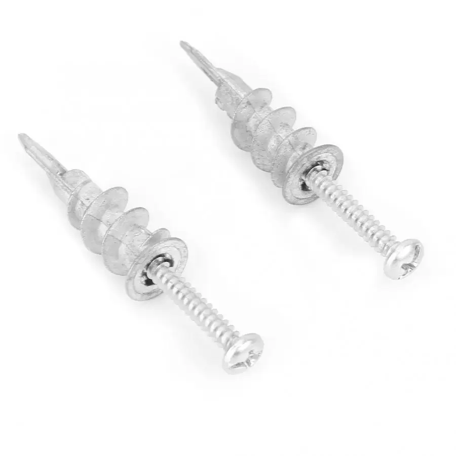 Винт 100 шт. цинковый сплав Саморез гипсокартон полые стеновые якоря саморезы