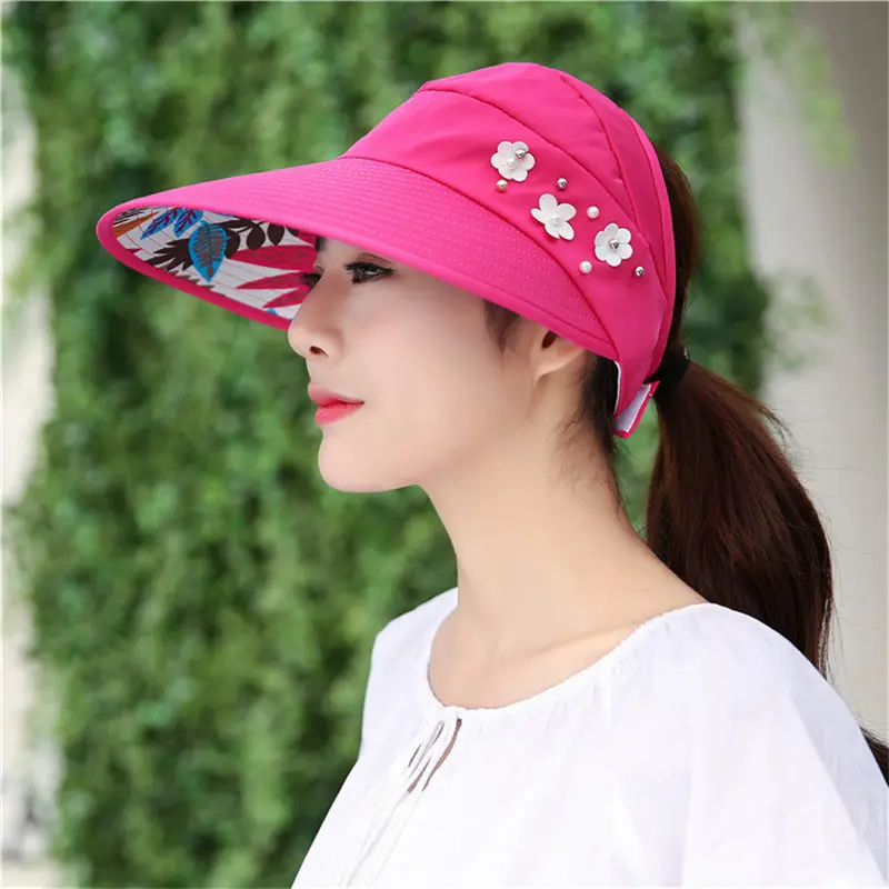 Горячие женские шляпы от солнца женский большой край козырек шапки ручной работы Соломенная летняя шляпа в стиле кэжуал шляпа с пустым верхом пляж - Цвет: 4