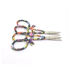 KIMAXCOLA 2 шт. профессиональный черный узор разные. Ножницы для ногтей Маникюр для ногтей Ножницы для бровей носа кутикулы изогнутые инструменты для макияжа