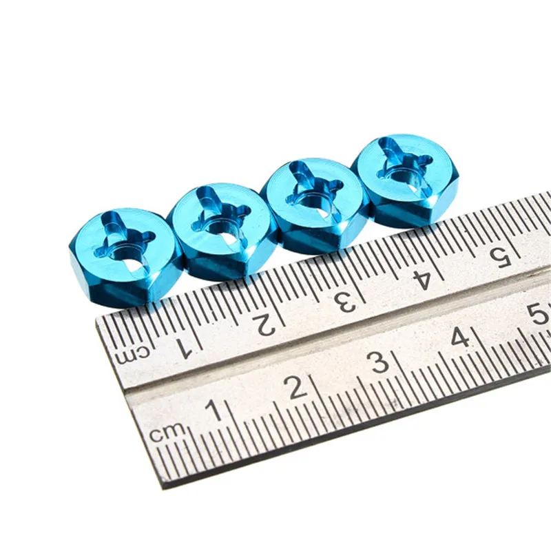 JIMITU 4 шт. 1/18 WLtoys A949 A959 A969 A979 K929 обода колеса Hex 7 мм обновление 12 мм адаптер из алюминиевого сплава может использовать шины 1/10