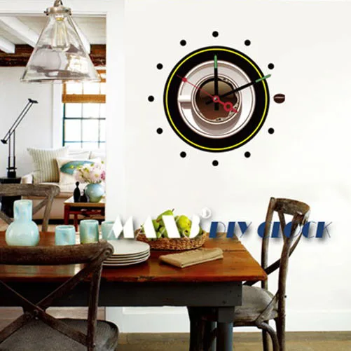 

Large Frameless DIY Wall Stickers Clock Creative Dining Room Designer Decor Mural Art 10A220 Room Decor