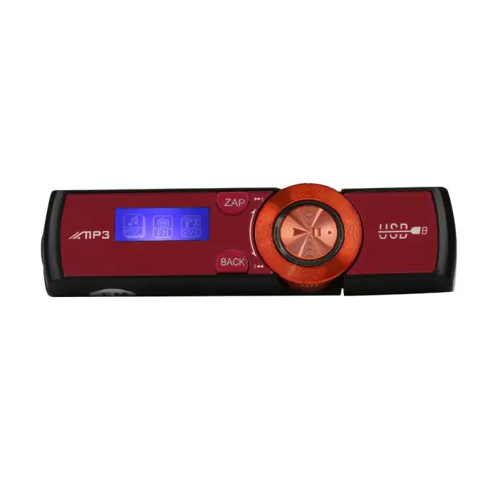 Красный ЖК-экран с USB Поддержка 8 ГБ флэш-памяти TF плеер MP3 музыкальный плеер FM радио - Цвет: Красный