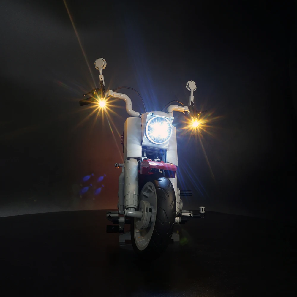 Светодиодный светильник комплект для 10269 Harley Davidson Fat Boy блоки игрушки &quotСделай
